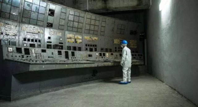 Warning we are inside the chernobyl nuclear power plant