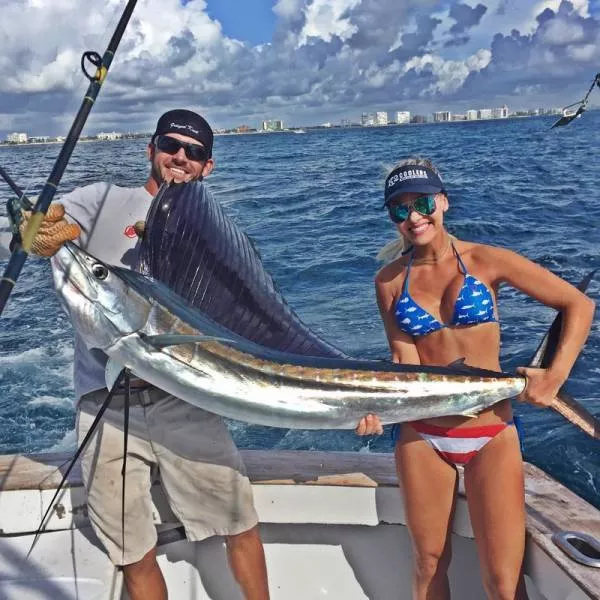 Blondes in bikinis in the fishing - #9 
