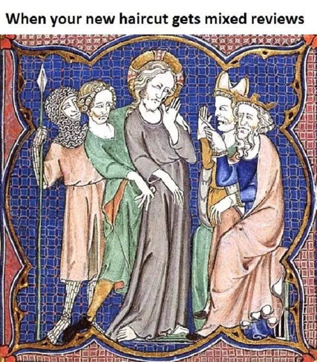 Medieval art with funny captions - #15 