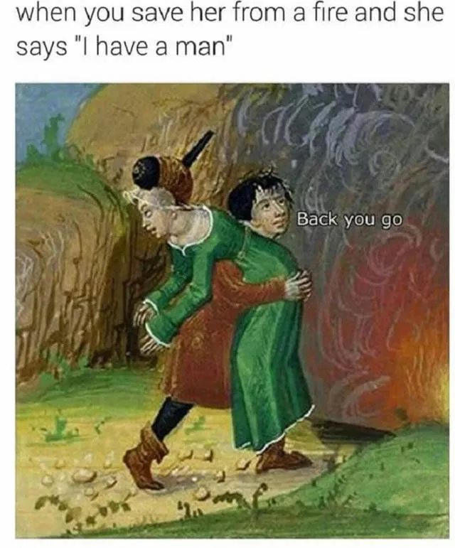 Medieval art with funny captions - #16 