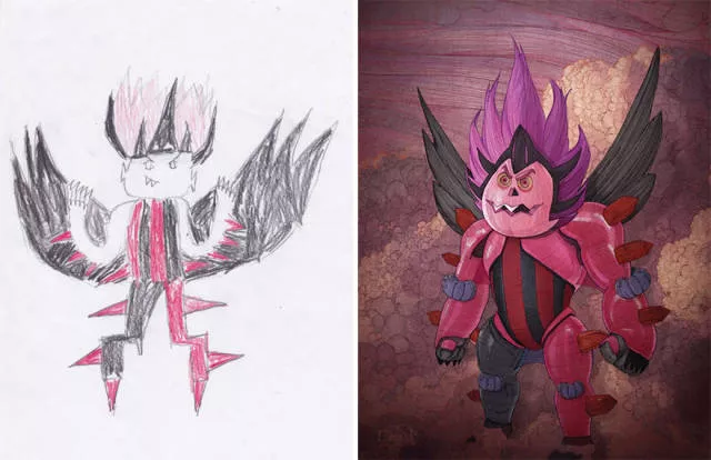 A beautiful reproduction of the drawings made by little childrens - #17 