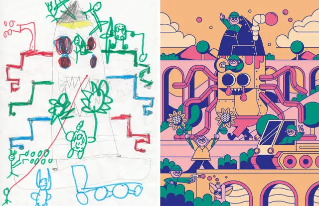 Une belle reproduction des dessins fait par des petits enfants - #23 