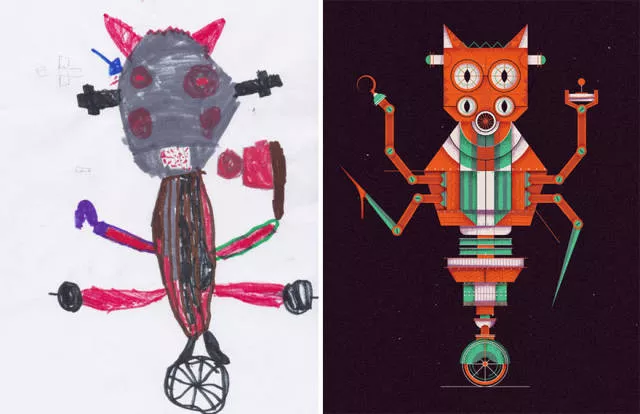 Une belle reproduction des dessins fait par des petits enfants - #32 