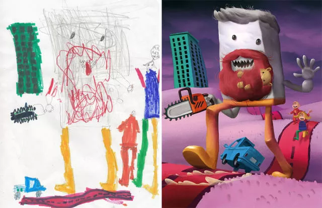 Une belle reproduction des dessins fait par des petits enfants - #37 