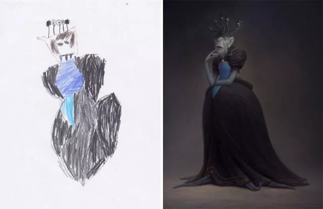 A beautiful reproduction of the drawings made by little childrens - #44  A beautiful reproduction of the drawings made by little childrens - #44