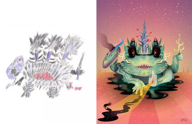 Une belle reproduction des dessins fait par des petits enfants - #45 