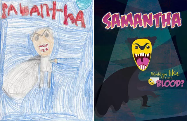 A beautiful reproduction of the drawings made by little childrens - #48  A beautiful reproduction of the drawings made by little childrens - #48