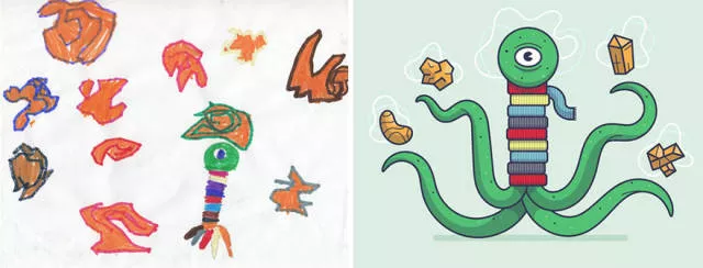 Une belle reproduction des dessins fait par des petits enfants - #54 