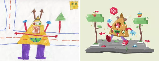 Une belle reproduction des dessins fait par des petits enfants - #56 