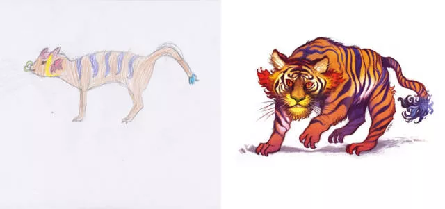 Une belle reproduction des dessins fait par des petits enfants - #57 