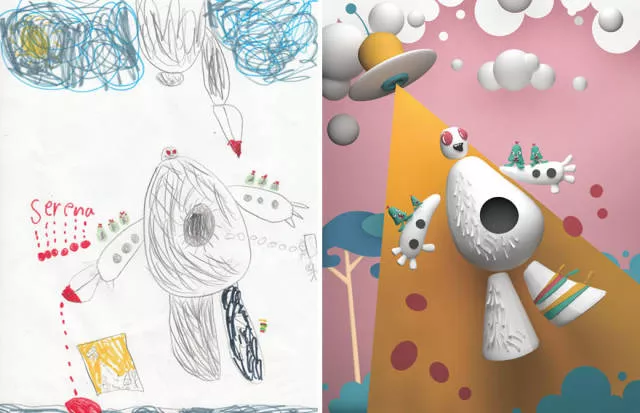 Une belle reproduction des dessins fait par des petits enfants - #58 