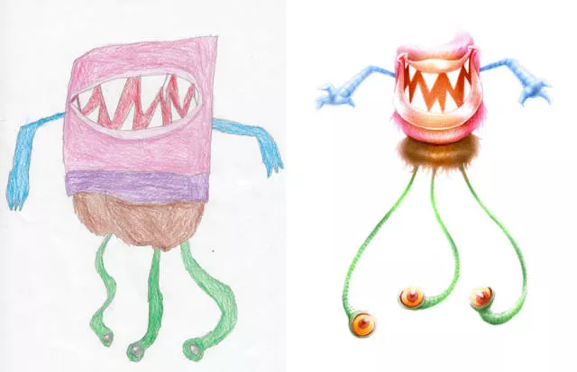 Une belle reproduction des dessins fait par des petits enfants - #59 