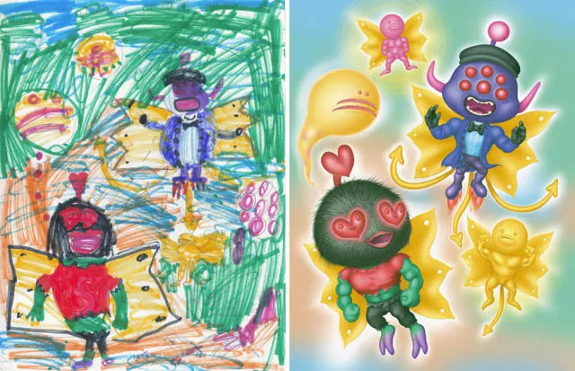 Une belle reproduction des dessins fait par des petits enfants - #60 