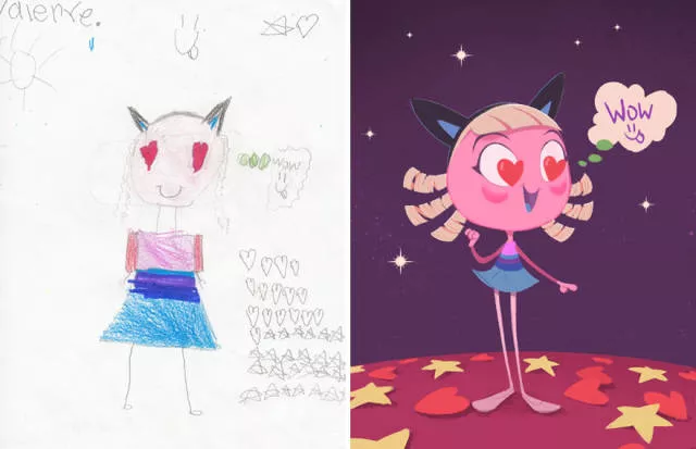 A beautiful reproduction of the drawings made by little childrens - #61 A beautiful reproduction of the drawings made by little childrens - #61