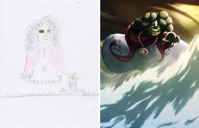 A beautiful reproduction of the drawings made by little childrens - #62 A beautiful reproduction of the drawings made by little childrens - #62