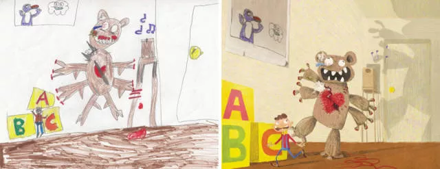 A beautiful reproduction of the drawings made by little childrens - #63 A beautiful reproduction of the drawings made by little childrens - #63