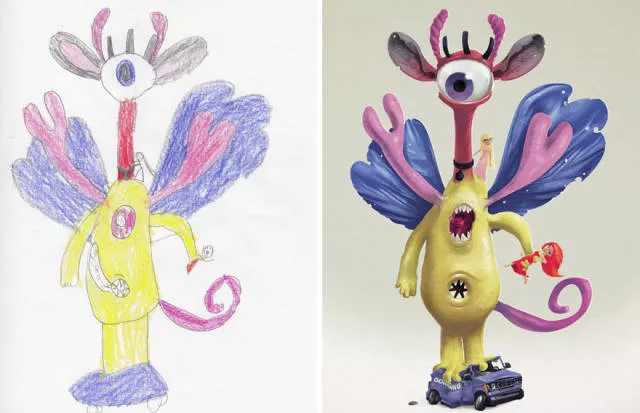 Une belle reproduction des dessins fait par des petits enfants - #68 