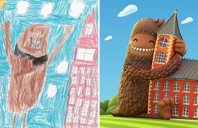 A beautiful reproduction of the drawings made by little childrens - #8 