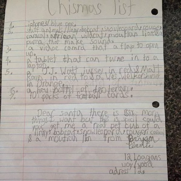 Funniest letters to santa - #25 