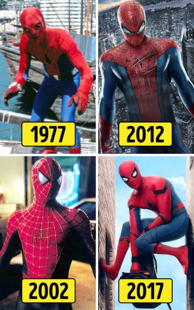 Evolution visuelle des super heros cultes