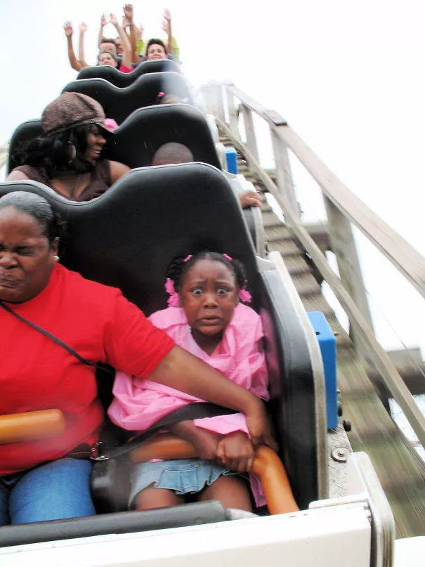 Reactions droles dans les montagnes russes - #10 