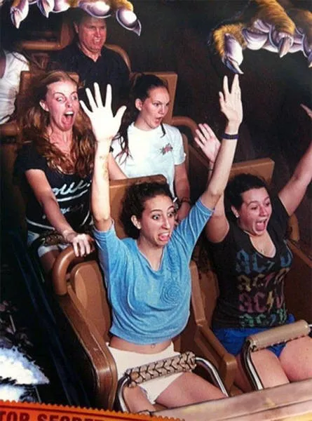 Funny reactions in roller coasters - #20 