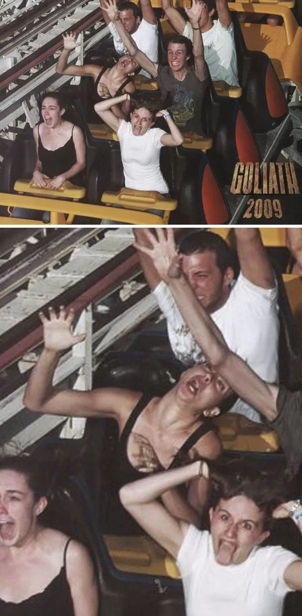 Reactions droles dans les montagnes russes - #37 