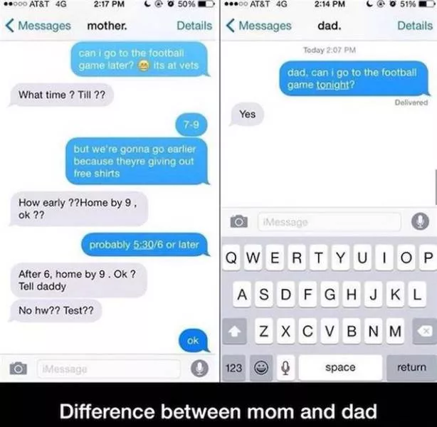 Moms vs dads parenting in pictures - #10 