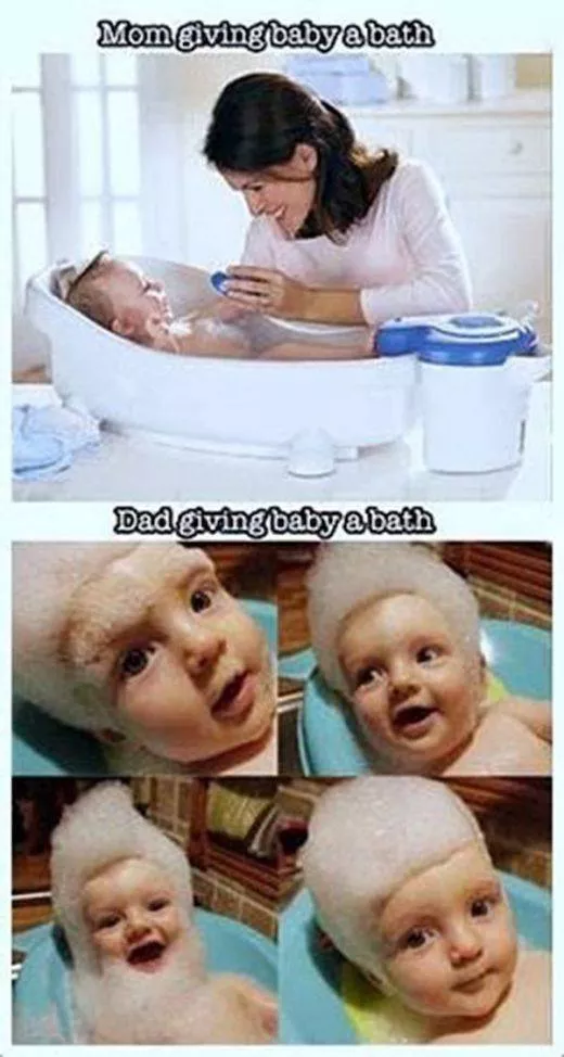 Moms vs dads parenting in pictures - #12 