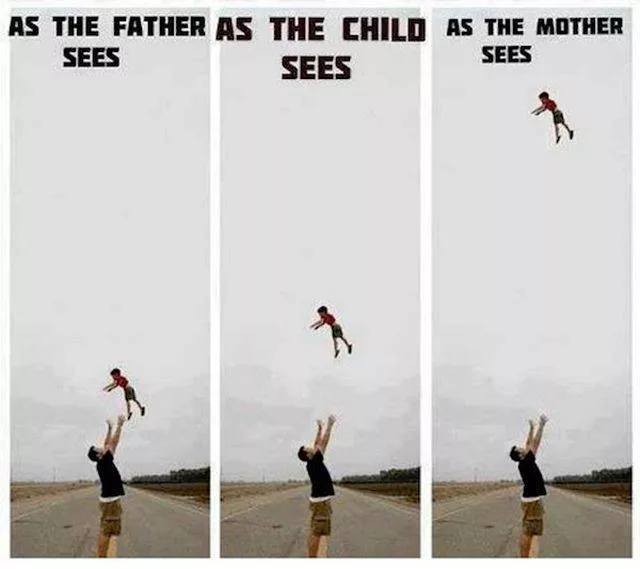 Moms vs dads parenting in pictures - #18 