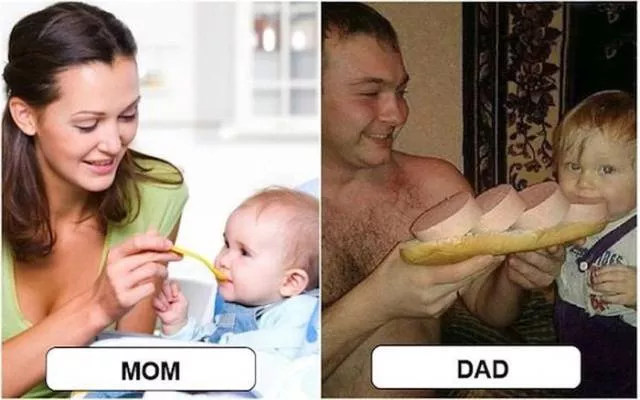 Mamans vs papas le role parental en images - #2 