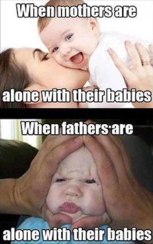 Moms vs dads parenting in pictures - #4 