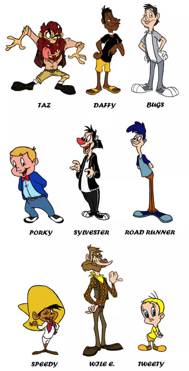 Cartoon characters turned into humans - #16 