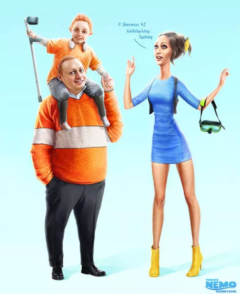 Cartoon characters turned into humans - #9 