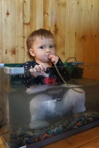 Cute babies who are naturally destructive
