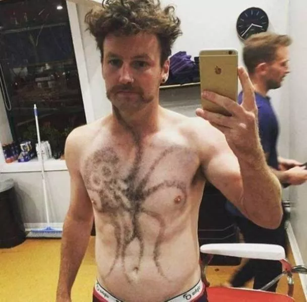 Body hair art - #14 
