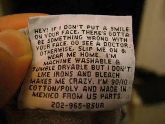 Droles tags sur les vetements - #15 
