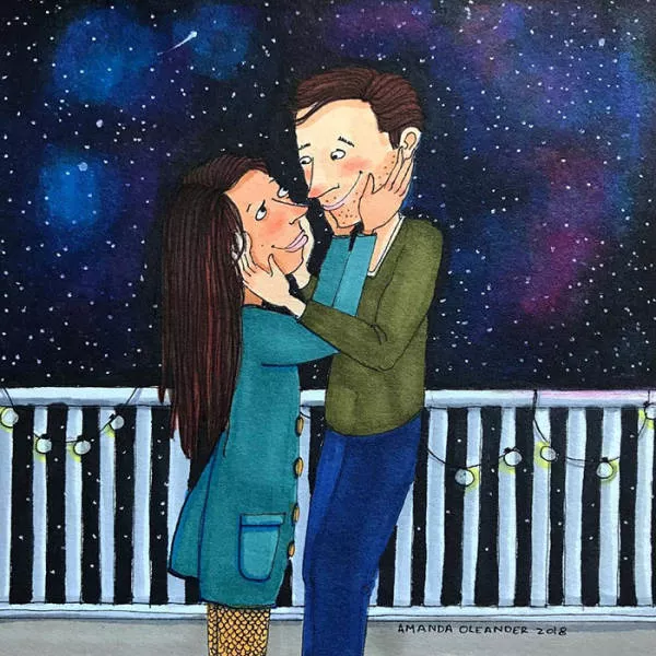 Illustrations de qui illustre differentes phases de la vie en couple - #26 