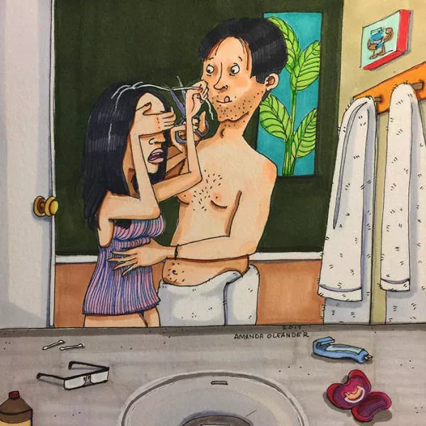 Illustrations de qui illustre differentes phases de la vie en couple - #3 