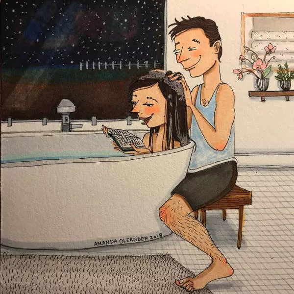 Illustrations de qui illustre differentes phases de la vie en couple - #35 