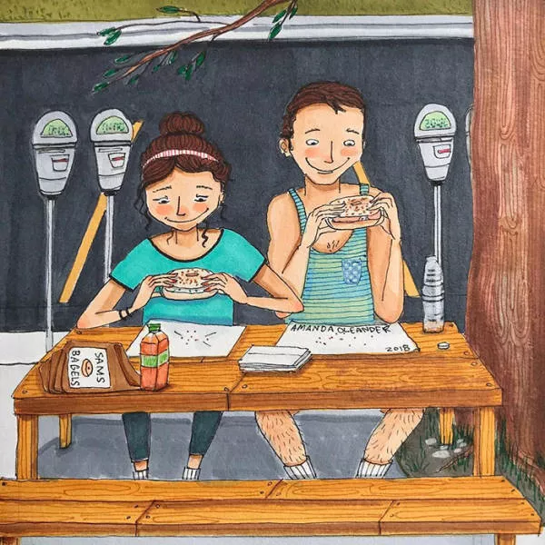 Illustrations of which illustrates different phases of life as a couple - #36 