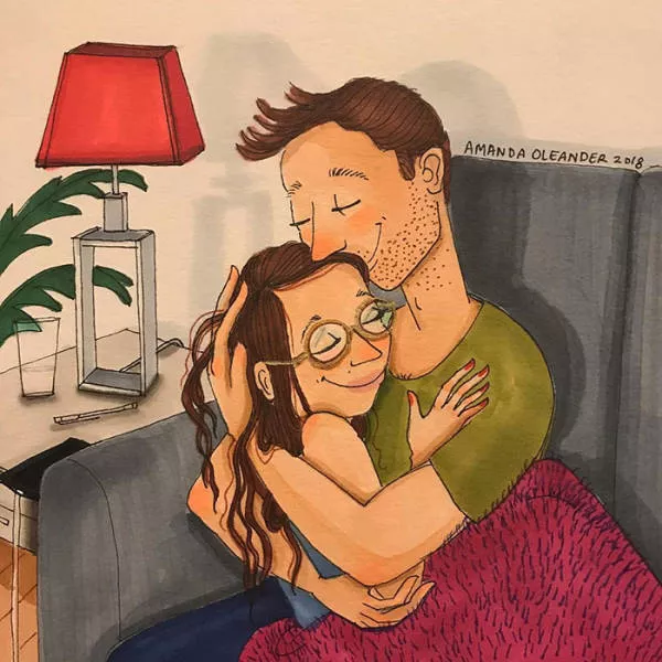 Illustrations de qui illustre differentes phases de la vie en couple - #39 