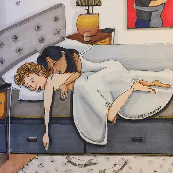 Illustrations de qui illustre differentes phases de la vie en couple - #4 