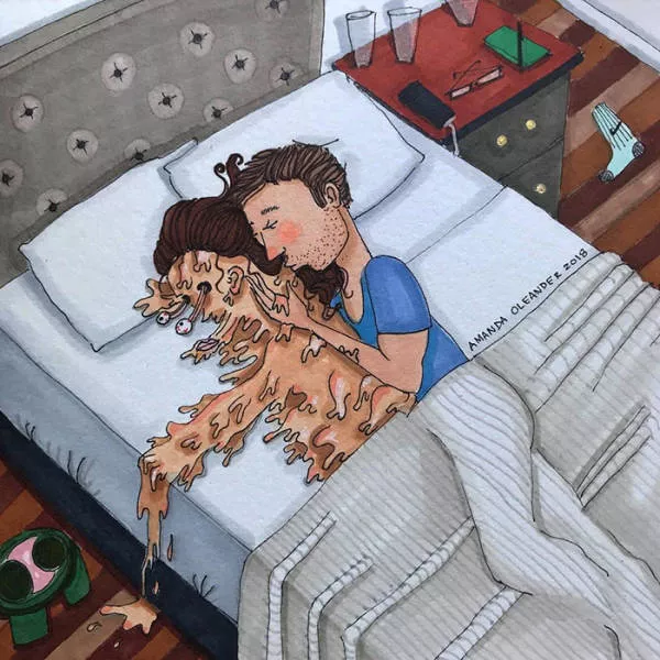 Illustrations of which illustrates different phases of life as a couple - #43 