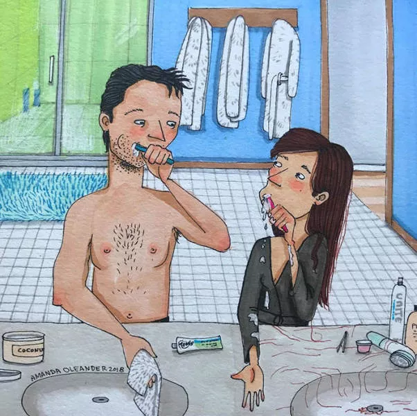 Illustrations de qui illustre differentes phases de la vie en couple - #45 