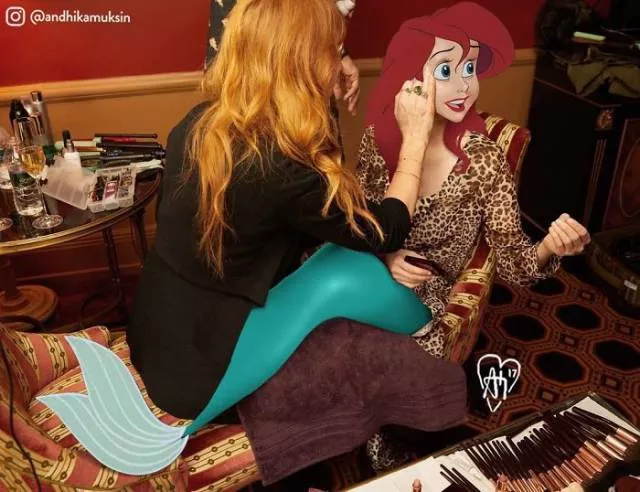 Disney characters into celebrity pictures - #2 