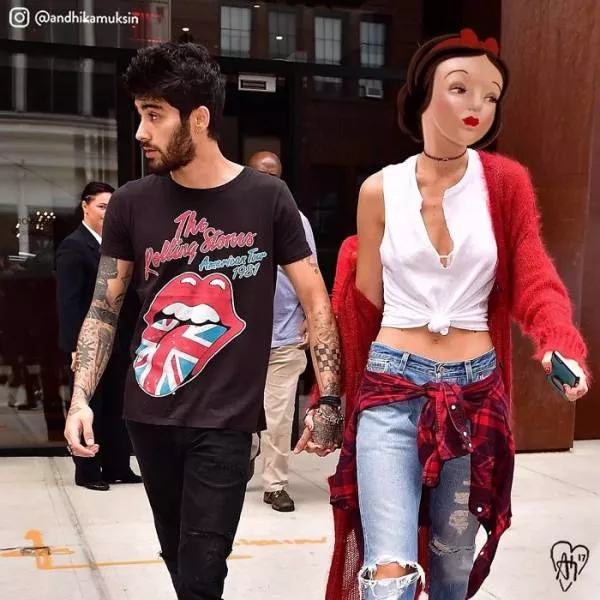 Disney characters into celebrity pictures - #30 