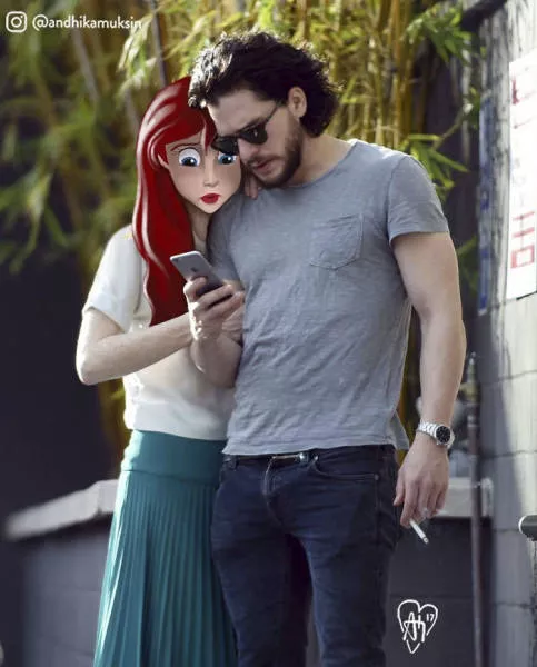 Disney characters into celebrity pictures - #31 