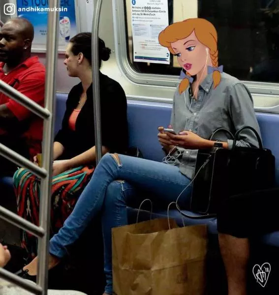 Disney characters into celebrity pictures - #43 