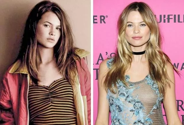 Models before and after they get famous